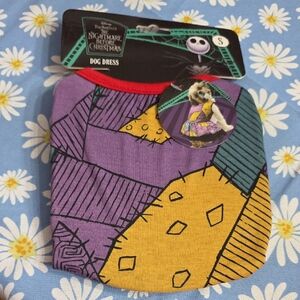 Disney Nightmare Before Christmas Dog Dress - Purple, Yellow, and Red